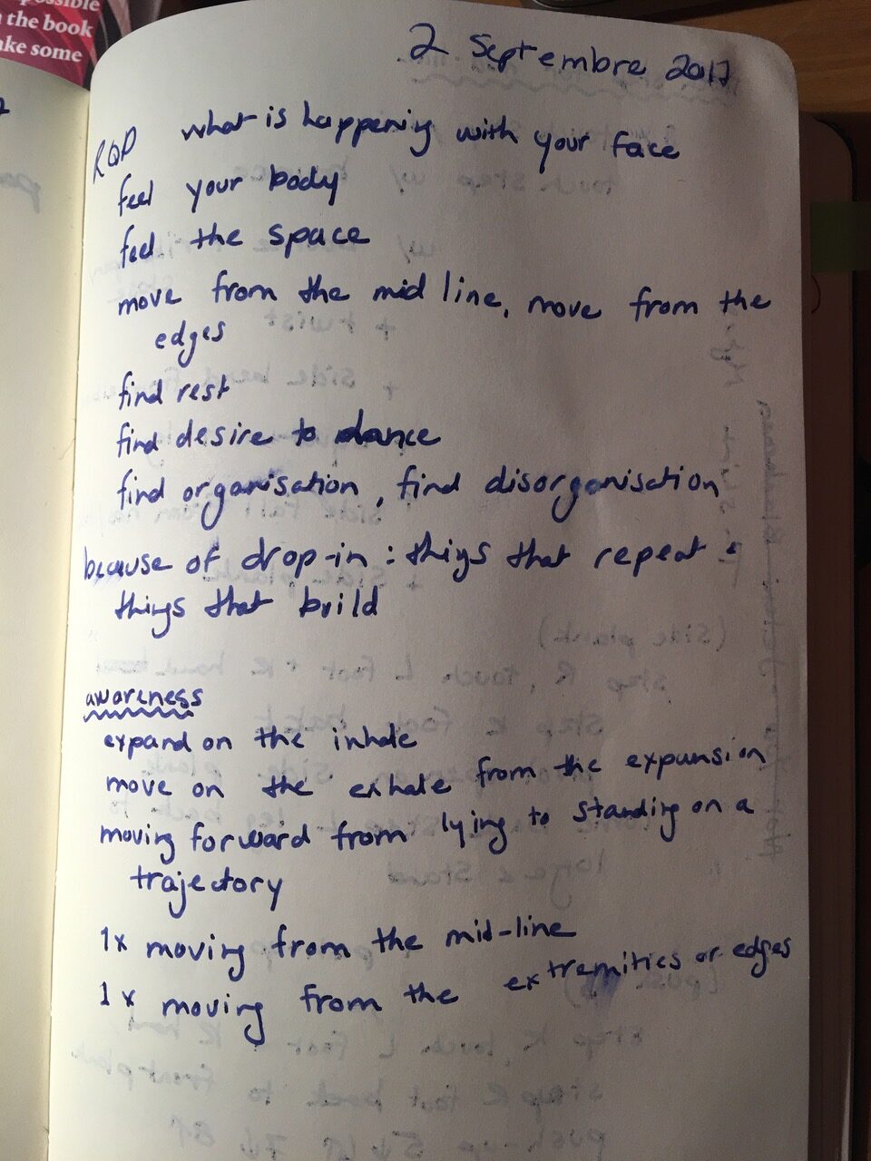 cahier d'enseignante de Marie Claire Forté p.3