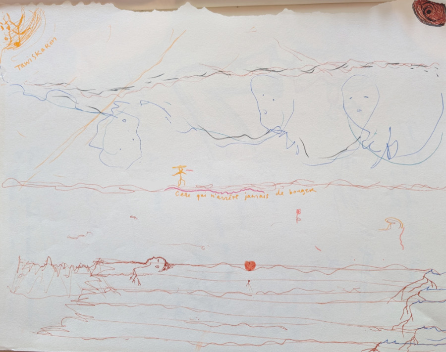 Ivanie dessin Dessin sur feuille d'Ivanie Aubin-Malo